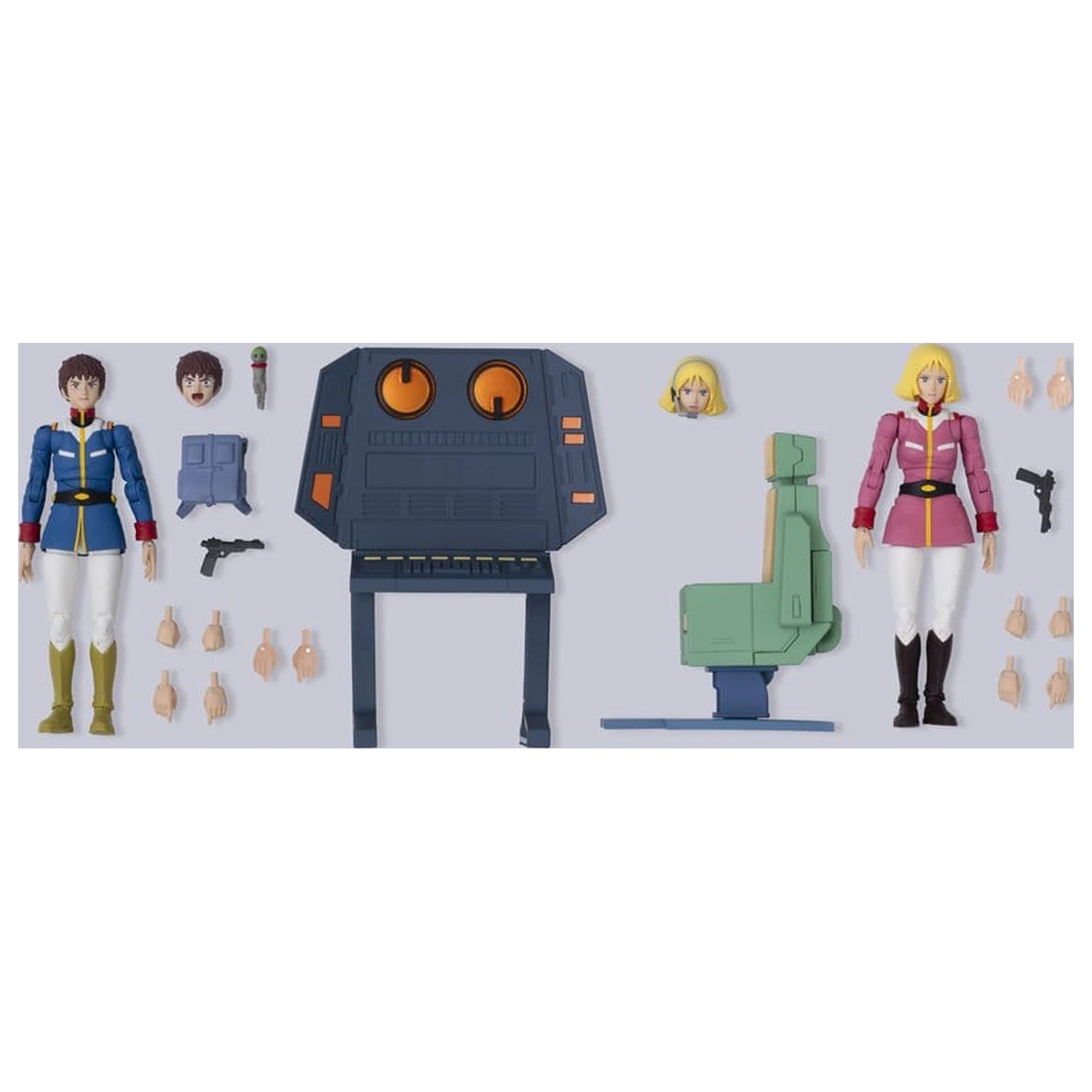 Mobile Suit Gundam G.M.G. Collection EX Diorama White Base Bridge Radio Operator Desk Set 10 cm (z darilom) fotografija izdelka
