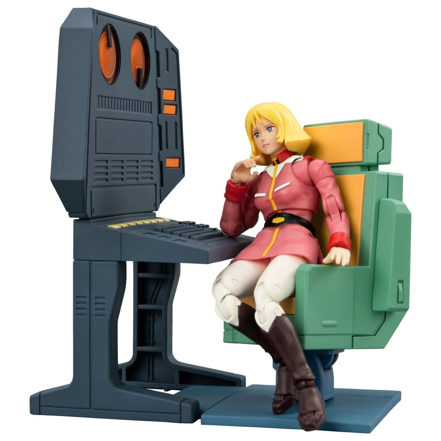 Mobile Suit Gundam G.M.G. Collection EX Diorama White Base Bridge Radio Operator Desk Set 10 cm (z darilom) fotografija izdelka