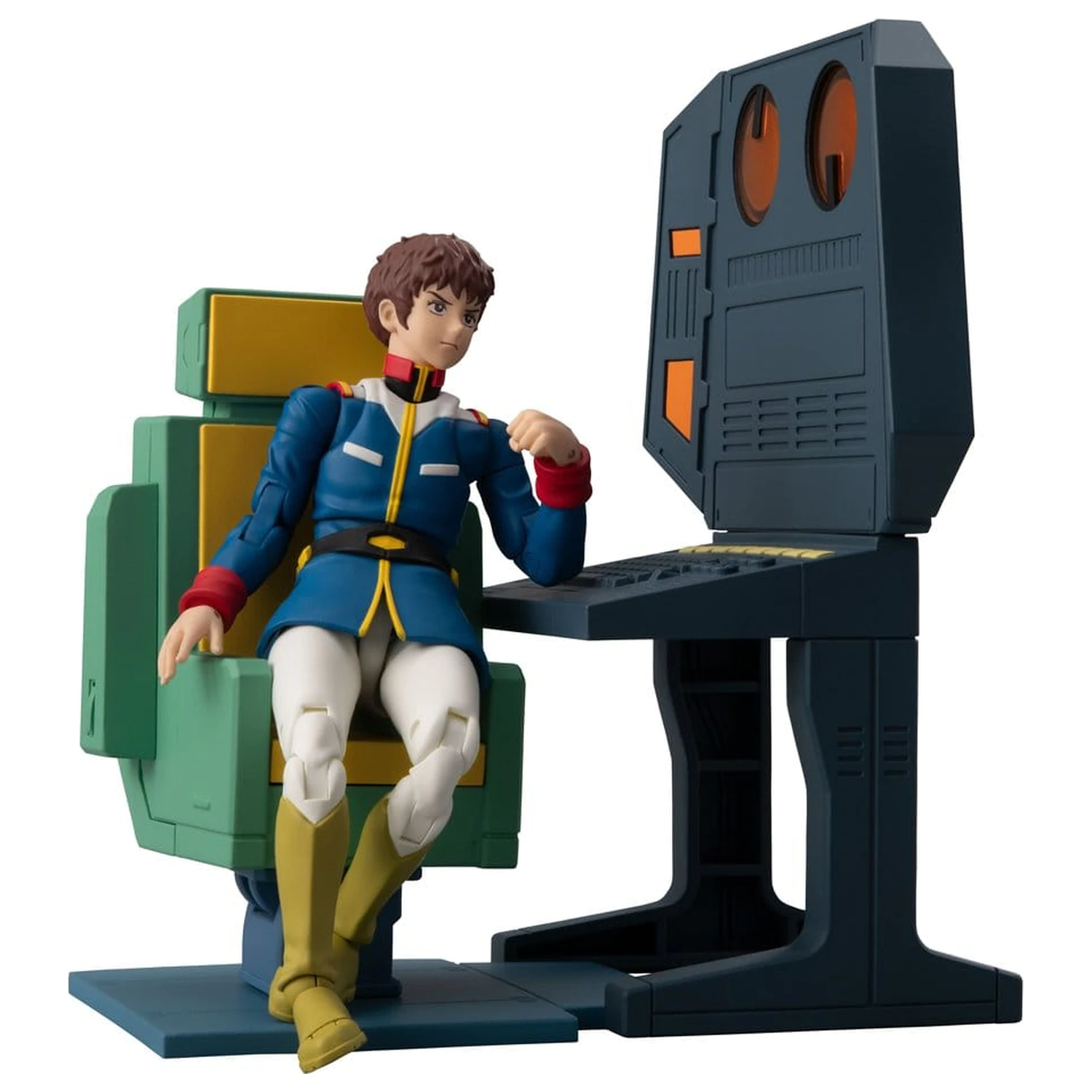 Mobile Suit Gundam G.M.G. Collection EX Diorama White Base Bridge Radio Operator Desk Set 10 cm (z darilom) fotografija izdelka