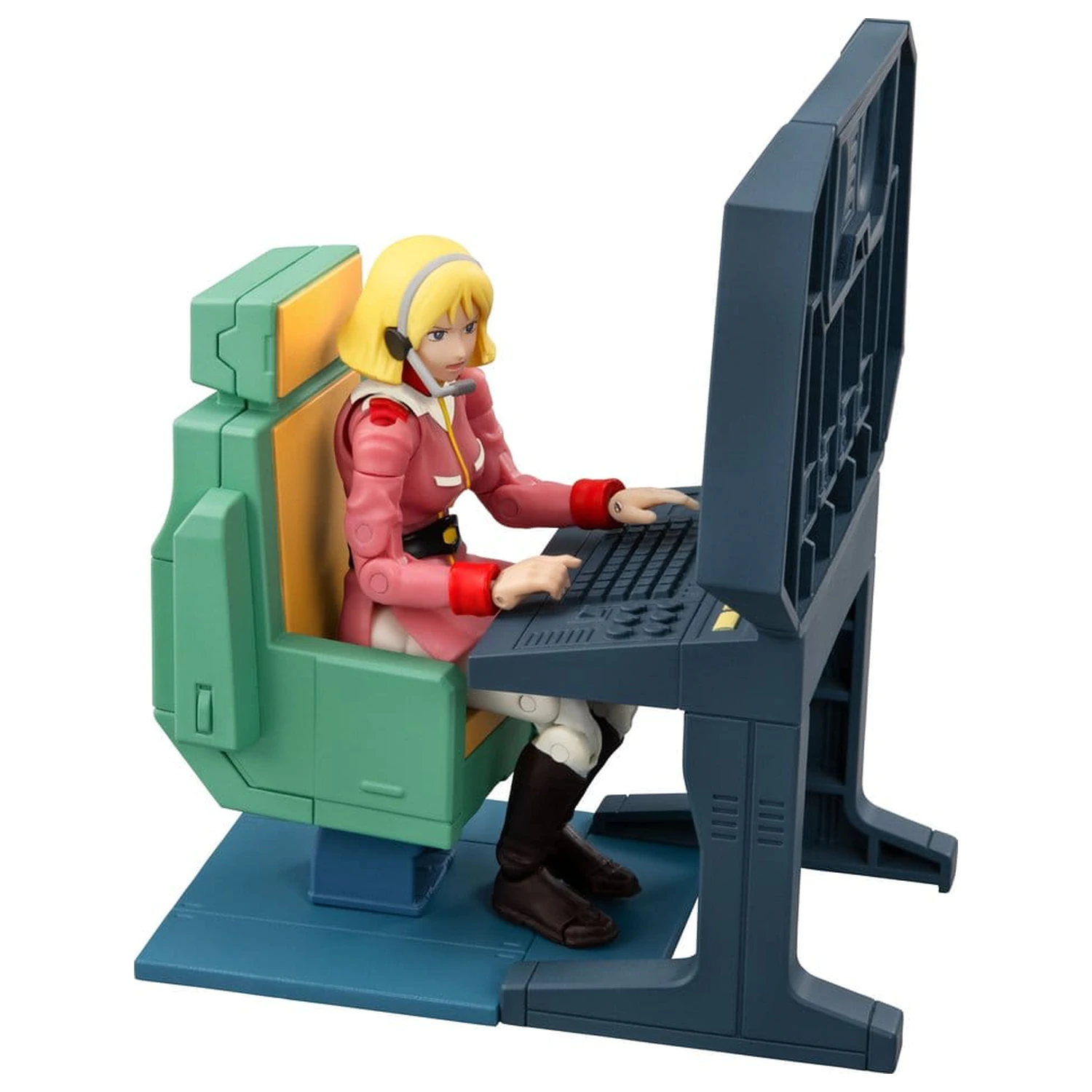 Mobile Suit Gundam G.M.G. Collection EX Diorama White Base Bridge Radio Operator Desk Set 10 cm (z darilom) fotografija izdelka