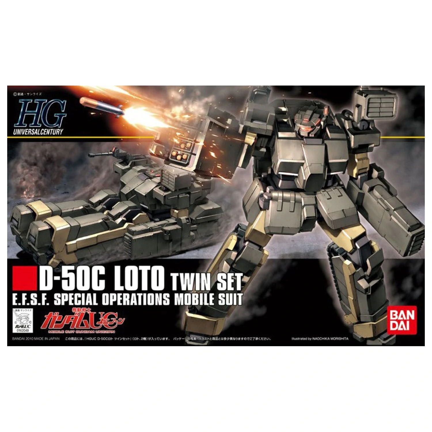 Mobile Suit Gundam HGUC 1/144 D-SOC Loto Twin set komplet modela figurice fotografija izdelka