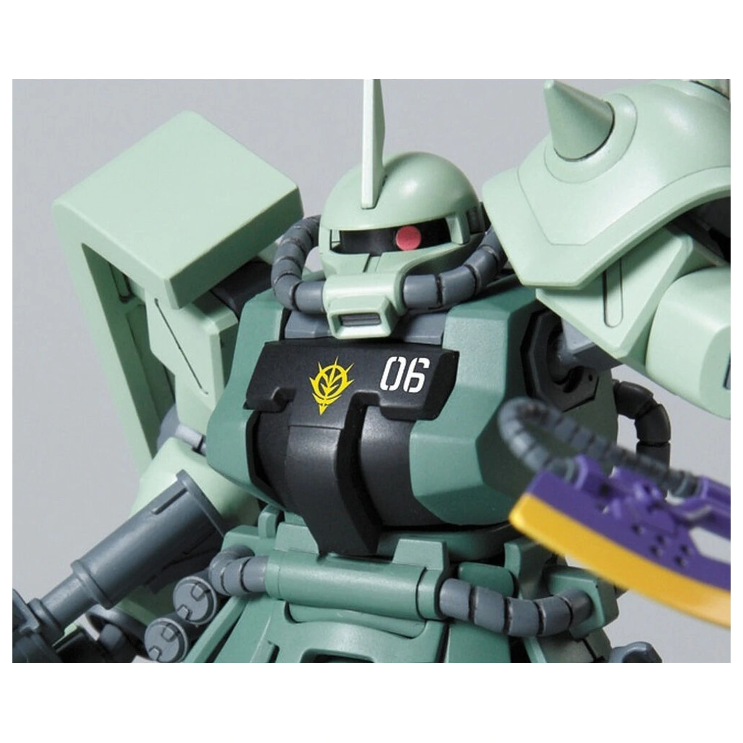 Mobile Suit Gundam HGUC 1/144 MS-06F-2 F2-ZAKU Zeon Type model komplet fotografija izdelka