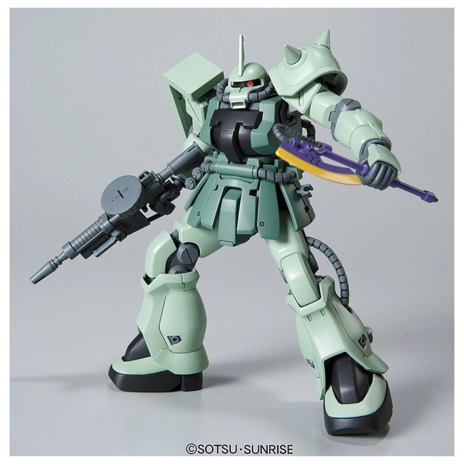 Mobile Suit Gundam HGUC 1/144 MS-06F-2 F2-ZAKU Zeon Type model komplet fotografija izdelka