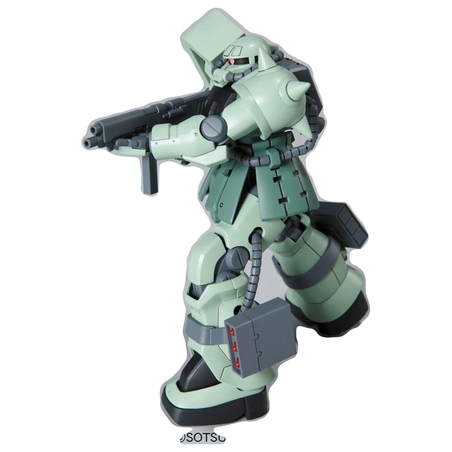 Mobile Suit Gundam HGUC 1/144 MS-06F-2 F2-ZAKU Zeon Type model komplet fotografija izdelka
