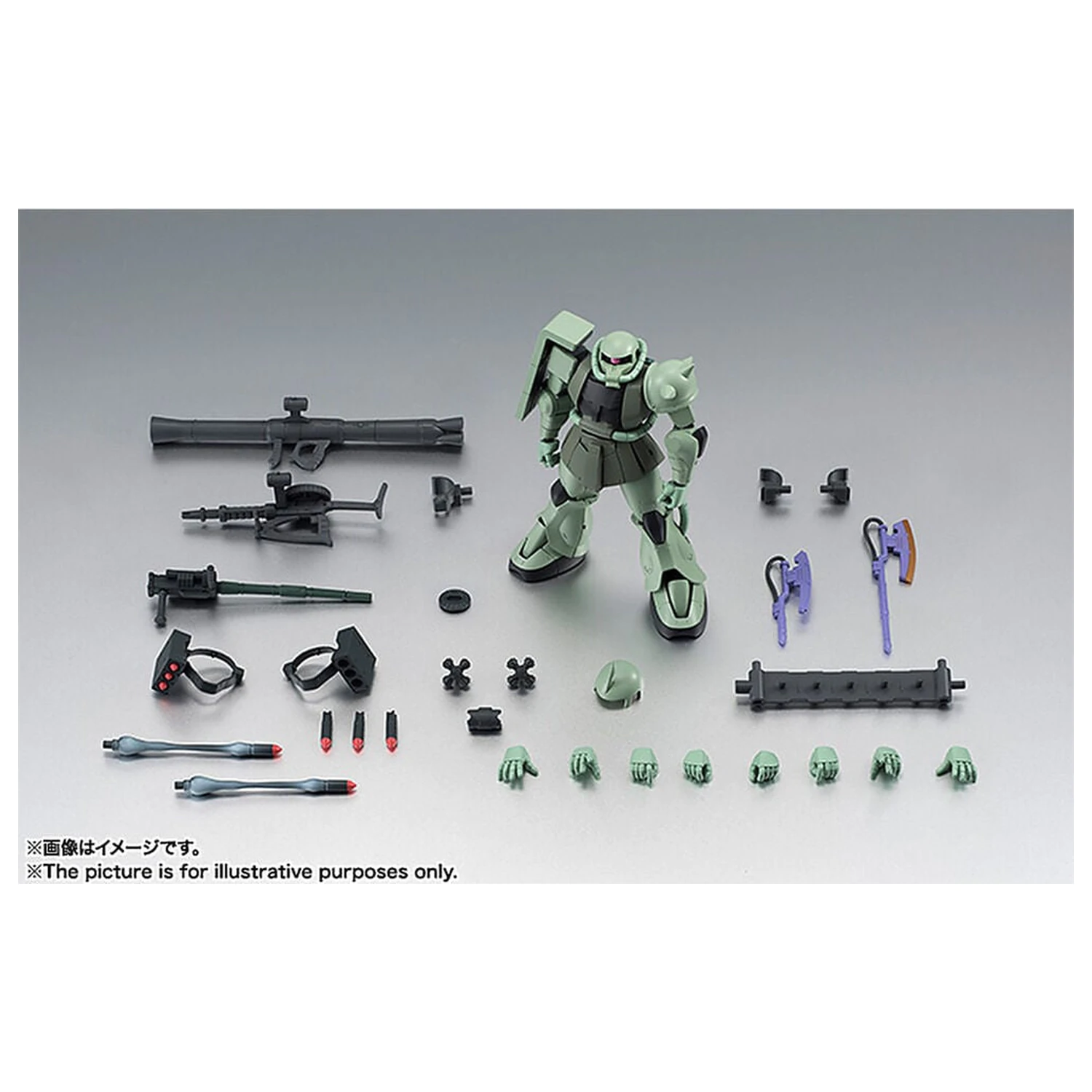 Mobile Suit Gundam Robot Spirits MS 06 Zaku ver ANIME Reissue figura 12,5 cm fotografija izdelka