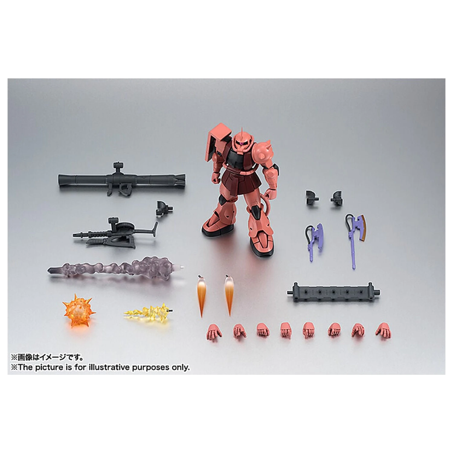 Mobile Suit Gundam Robot Spirits MS 06S Chars Zaku ver ANIME ponovno izdana figura 12,5 cm fotografija izdelka