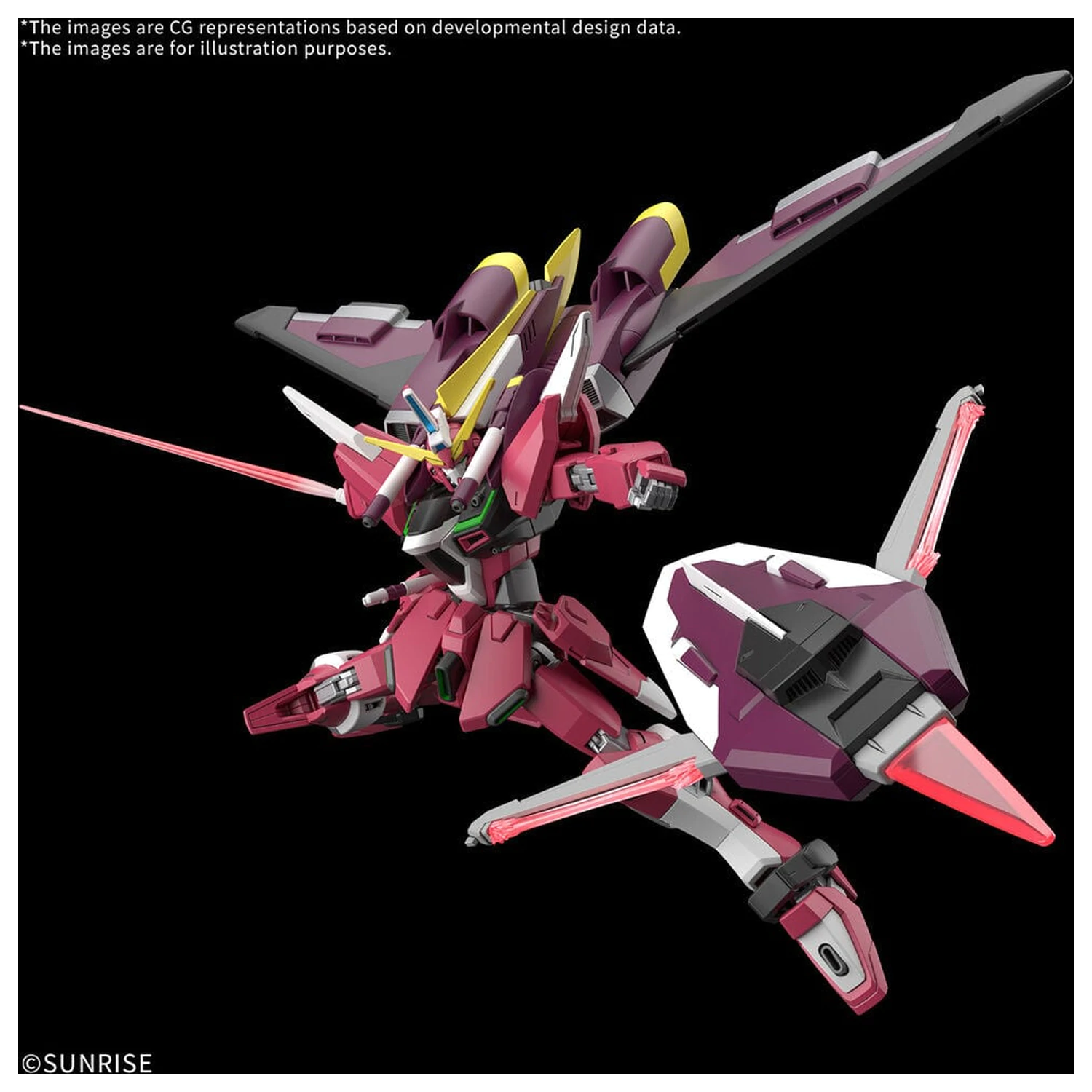 Mobile Suit Gundam Seed Freedom Zero Infinite Justice Gundam Booster Unit HG sestavljivi model lik v merilu 1/144 fotografija izdelka