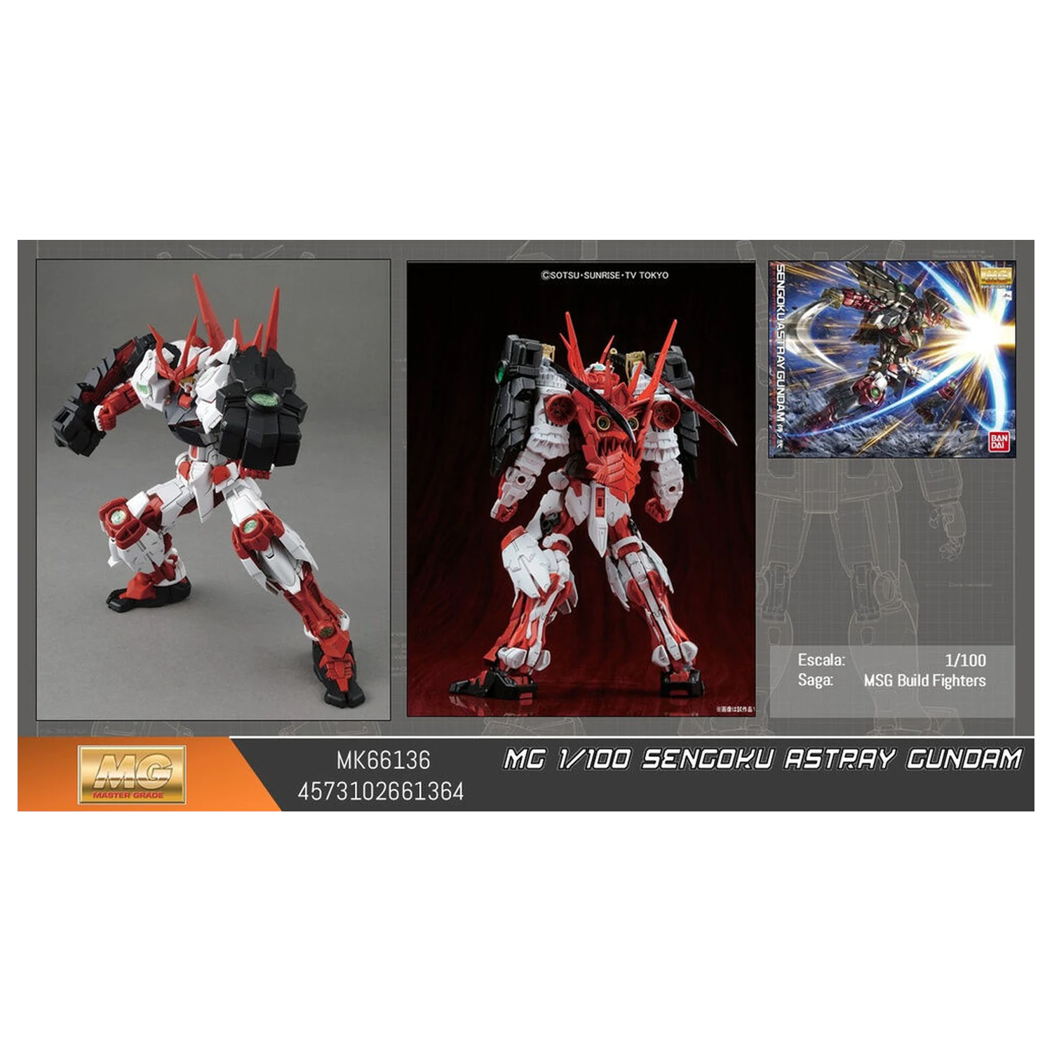 Mobile Suit Gundam Sengoku Astray MG komplet modela figure 1/100 fotografija izdelka