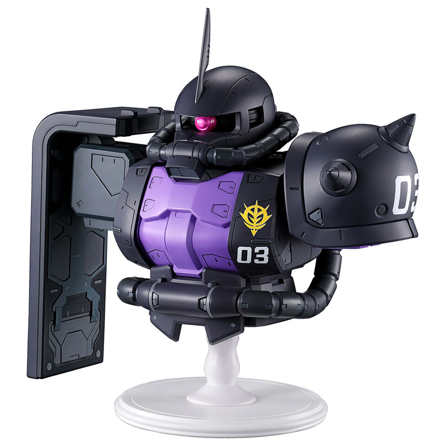 Mobile Suit Gundam Universal Century Saga Interlude Zaku II Black Tri-Stars Ichibansho figura 16cm fotografija izdelka