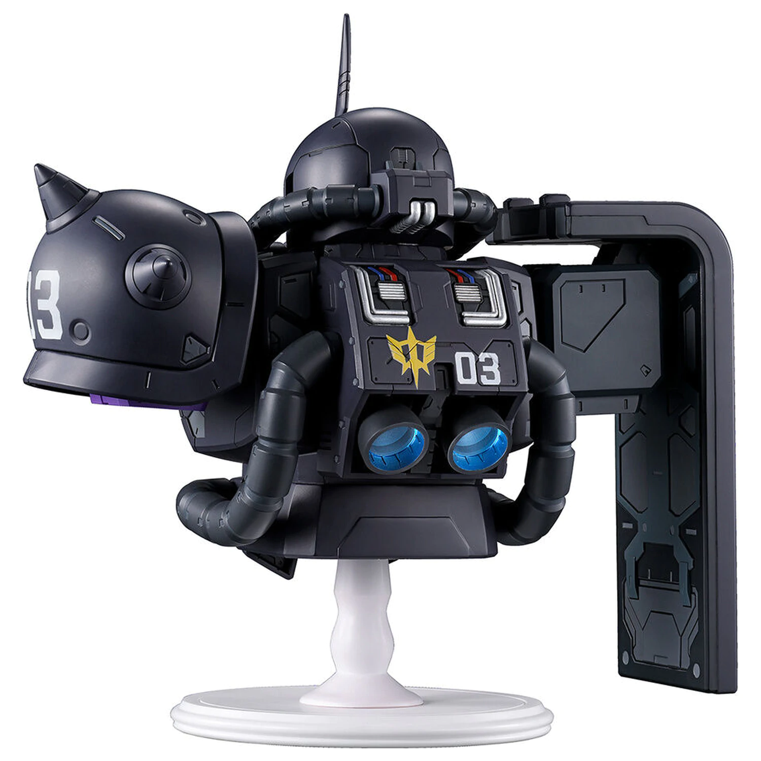 Mobile Suit Gundam Universal Century Saga Interlude Zaku II Black Tri-Stars Ichibansho figura 16cm fotografija izdelka