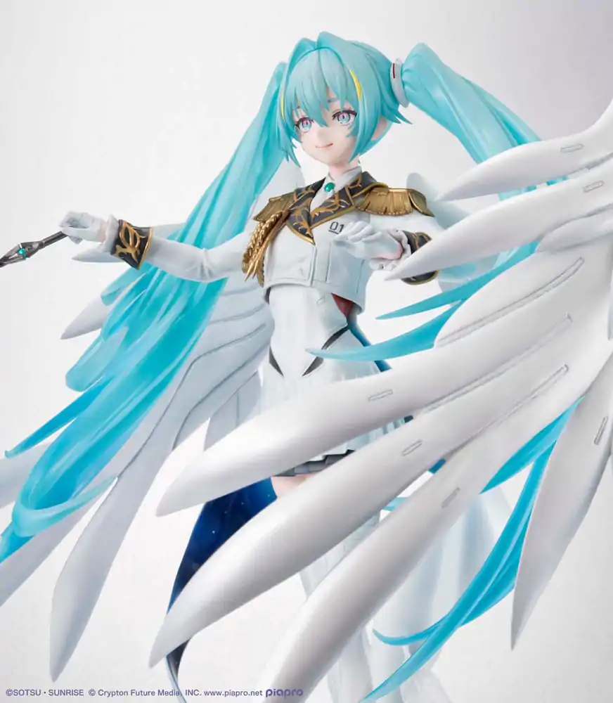 Mobile Suit Gundam x Hatsune Miku Lucrea PVC kip Hatsune Miku x Wing Gundam Zero EW 45th Anniversary 27 cm fotografija izdelka