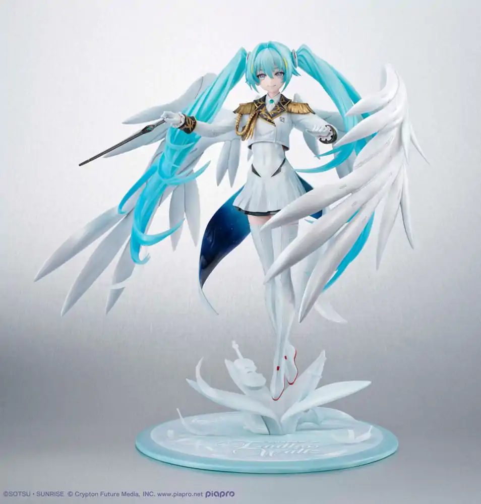 Mobile Suit Gundam x Hatsune Miku Lucrea PVC kip Hatsune Miku x Wing Gundam Zero EW 45th Anniversary 27 cm fotografija izdelka
