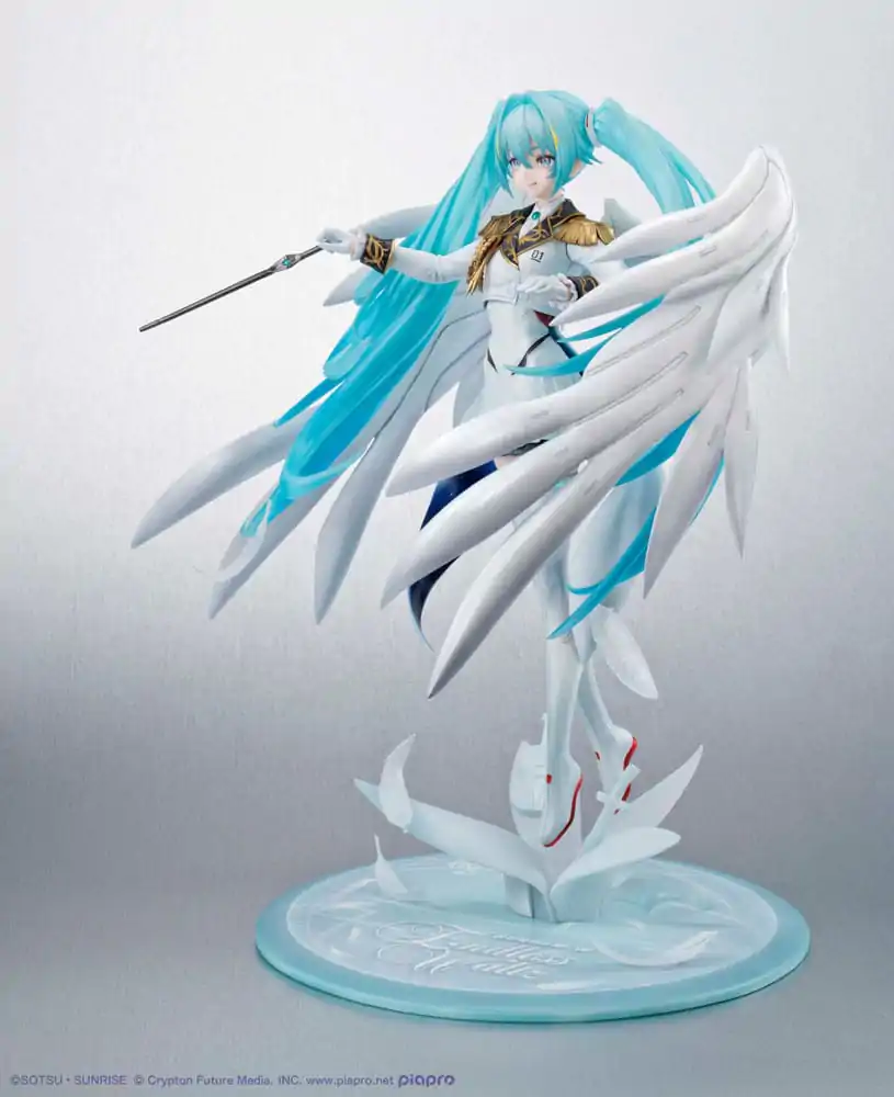 Mobile Suit Gundam x Hatsune Miku Lucrea PVC kip Hatsune Miku x Wing Gundam Zero EW 45th Anniversary 27 cm fotografija izdelka