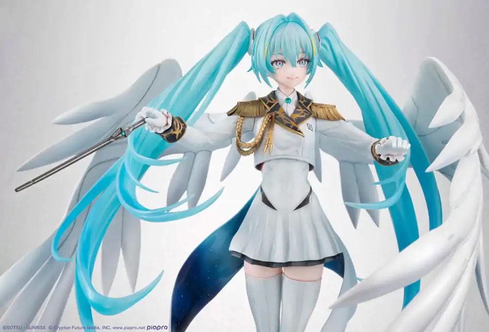 Mobile Suit Gundam x Hatsune Miku Lucrea PVC kip Hatsune Miku x Wing Gundam Zero EW 45th Anniversary 27 cm fotografija izdelka
