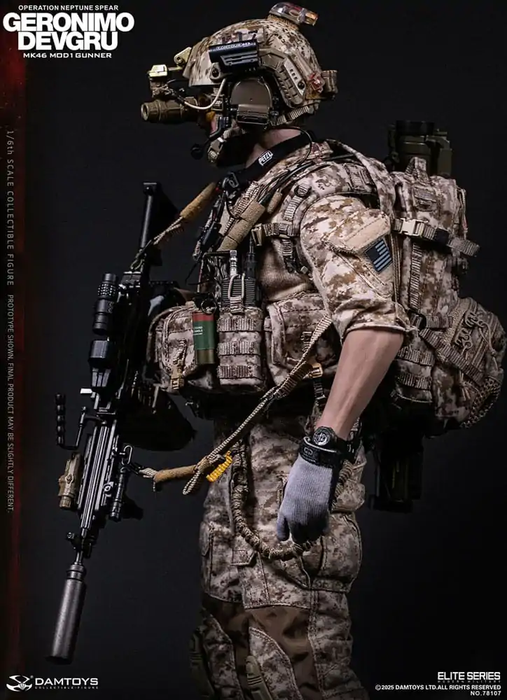 Moderna vojaška akcijska figura 1/6 Geronimo Devgru - MK46 MOD1 Gunner (Operation Neptune Spear) 30 cm fotografija izdelka