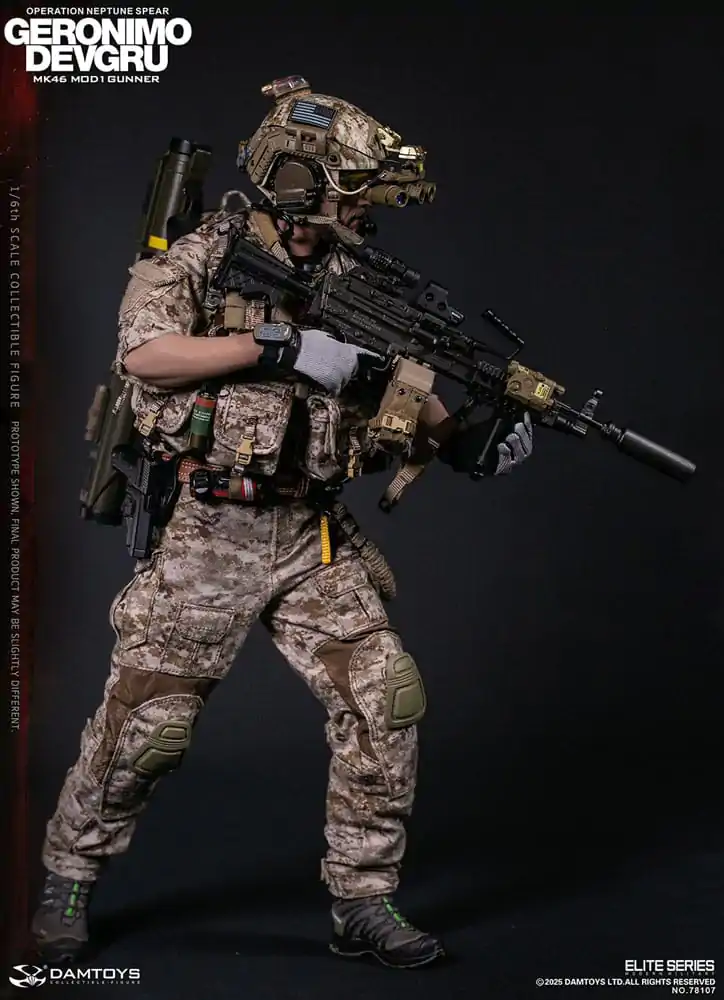 Moderna vojaška akcijska figura 1/6 Geronimo Devgru - MK46 MOD1 Gunner (Operation Neptune Spear) 30 cm fotografija izdelka
