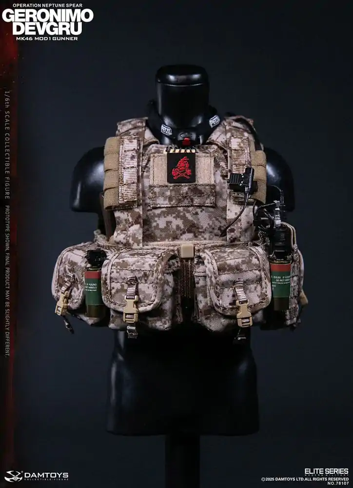 Moderna vojaška akcijska figura 1/6 Geronimo Devgru - MK46 MOD1 Gunner (Operation Neptune Spear) 30 cm fotografija izdelka