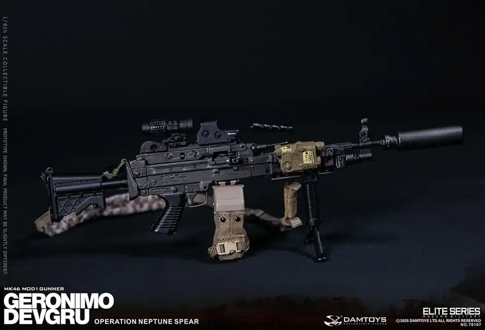 Moderna vojaška akcijska figura 1/6 Geronimo Devgru - MK46 MOD1 Gunner (Operation Neptune Spear) 30 cm fotografija izdelka