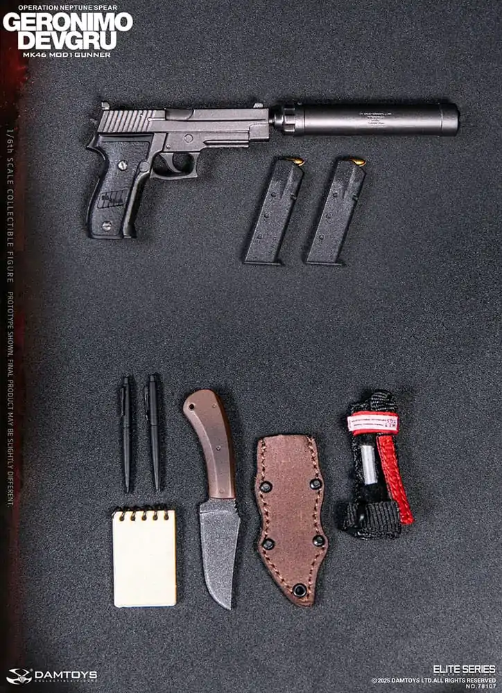 Moderna vojaška akcijska figura 1/6 Geronimo Devgru - MK46 MOD1 Gunner (Operation Neptune Spear) 30 cm fotografija izdelka