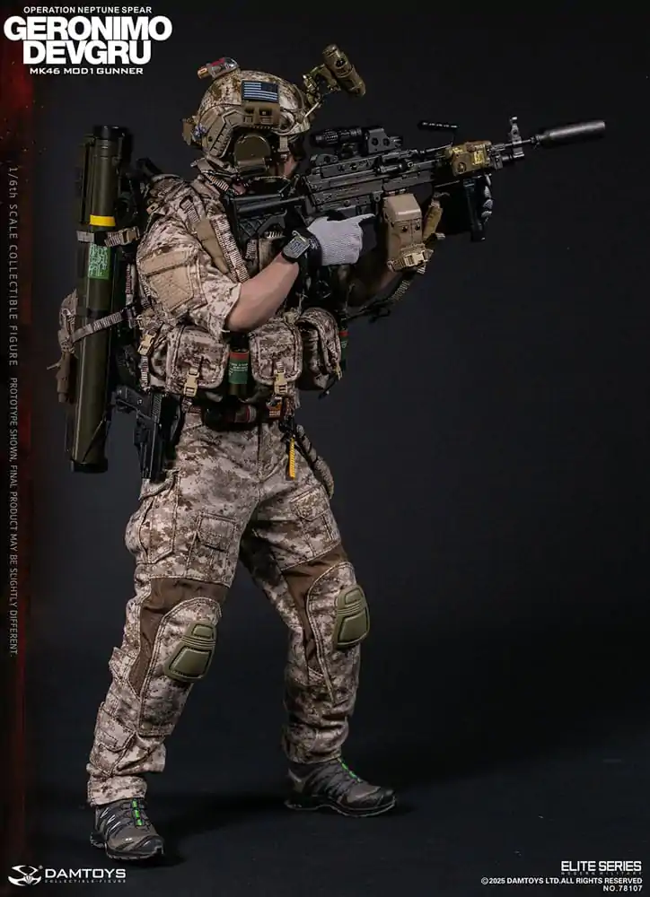 Moderna vojaška akcijska figura 1/6 Geronimo Devgru - MK46 MOD1 Gunner (Operation Neptune Spear) 30 cm fotografija izdelka