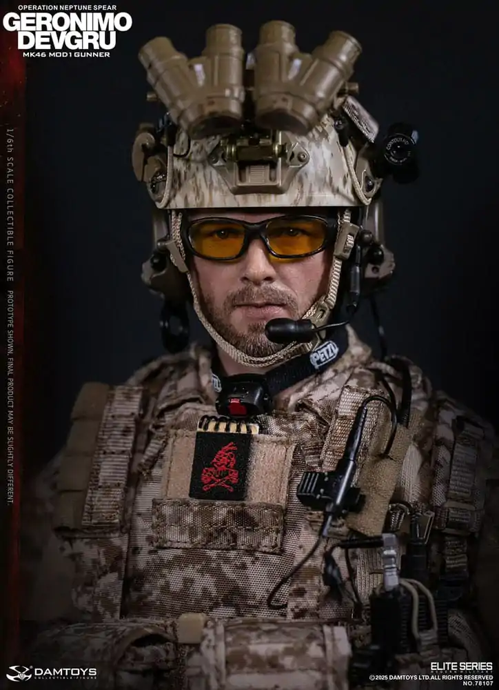 Moderna vojaška akcijska figura 1/6 Geronimo Devgru - MK46 MOD1 Gunner (Operation Neptune Spear) 30 cm fotografija izdelka