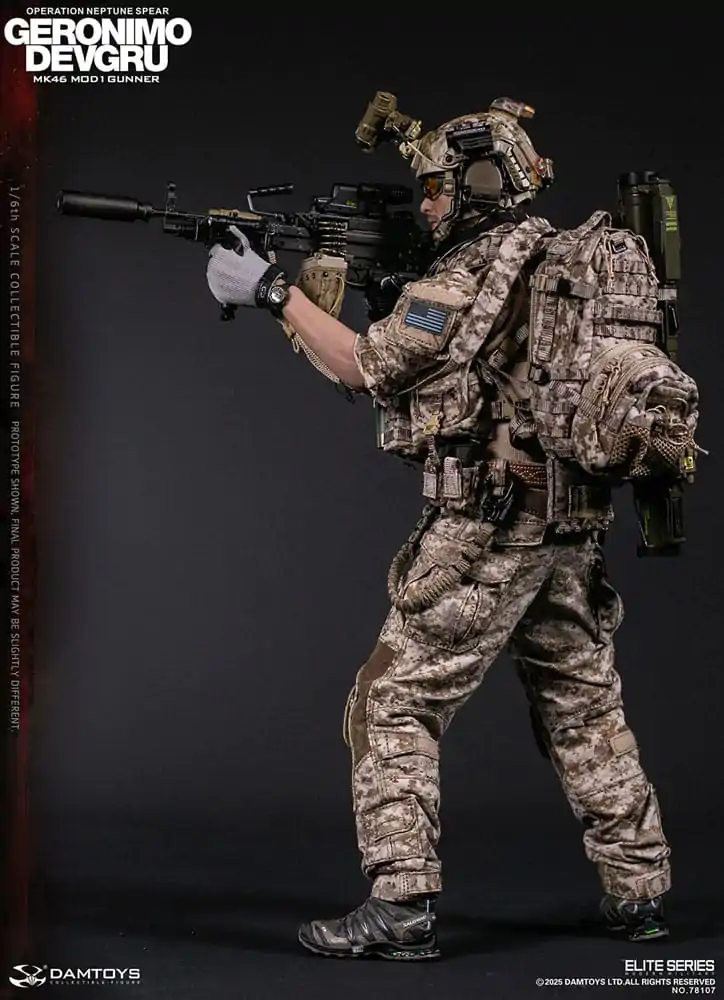 Moderna vojaška akcijska figura 1/6 Geronimo Devgru - MK46 MOD1 Gunner (Operation Neptune Spear) 30 cm fotografija izdelka
