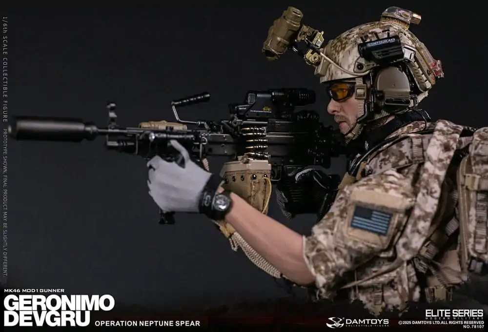 Moderna vojaška akcijska figura 1/6 Geronimo Devgru - MK46 MOD1 Gunner (Operation Neptune Spear) 30 cm fotografija izdelka