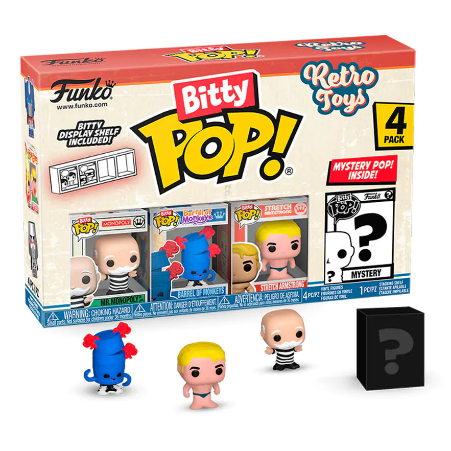 Monopoly Bitty Funko POP! Vinyl Figure 4-Pack 2,5 cm / Vinilna Figura 4-Pack 2,5 cm fotografija izdelka