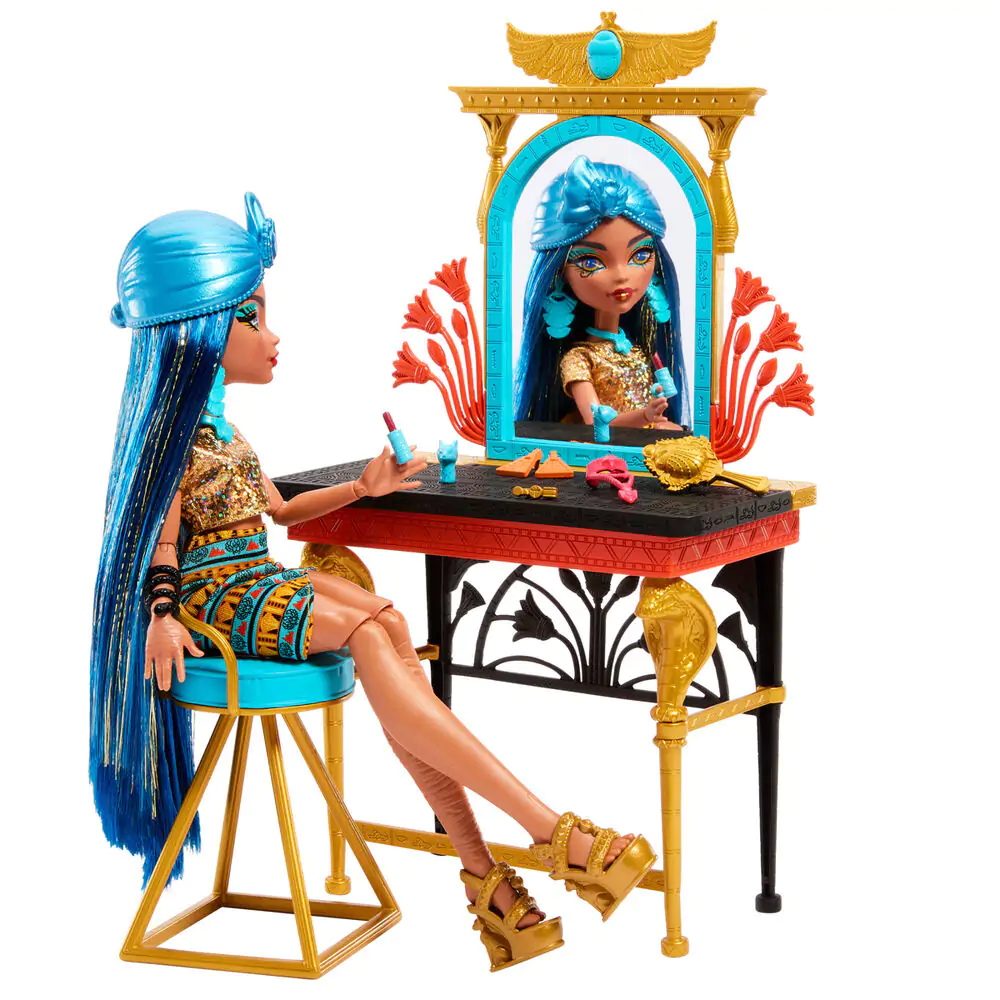 Monster High Cleo de Nile z lutko toaletne mizice fotografija izdelka