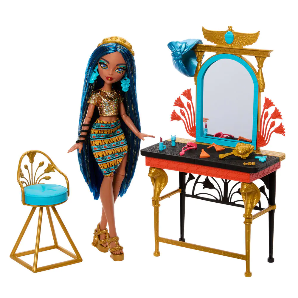 Monster High Cleo de Nile z lutko toaletne mizice fotografija izdelka