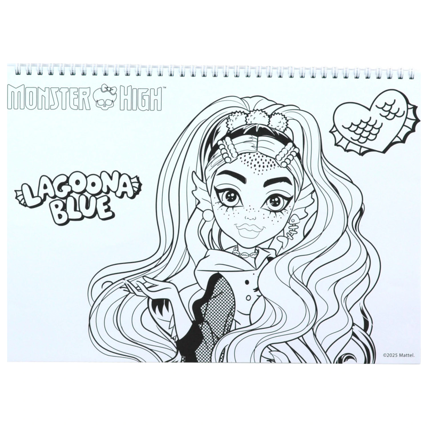 Monster High Crew A4 Spiralni skicirni blok 40 strani z nalepkami fotografija izdelka