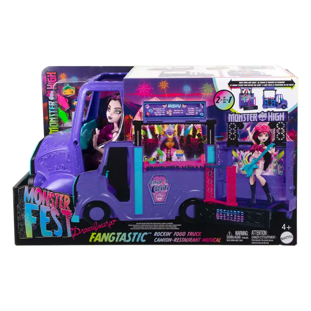 Monster High Igralni Set Fangtastic Rockin' Tovornjak s Hrano fotografija izdelka