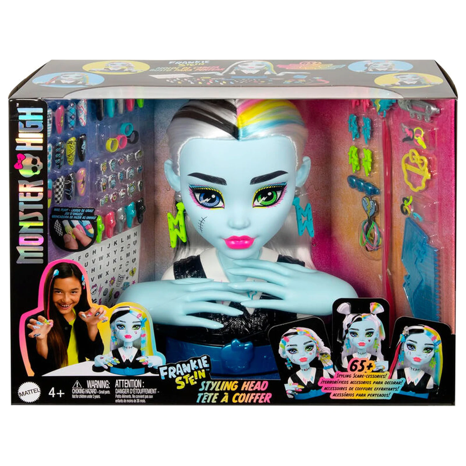 Monster High Frankie Glava za oblikovanje las Lutka fotografija izdelka