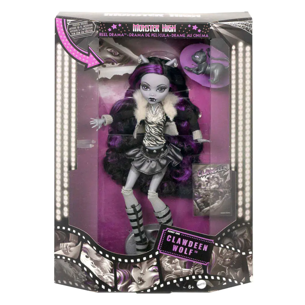 Monster High Reel Drama Clawdeen Wolf punčka fotografija izdelka