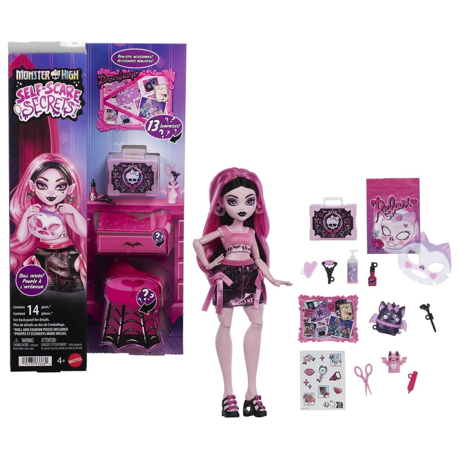Monster High Lutka Self-Scare Secrets Draculaura fotografija izdelka