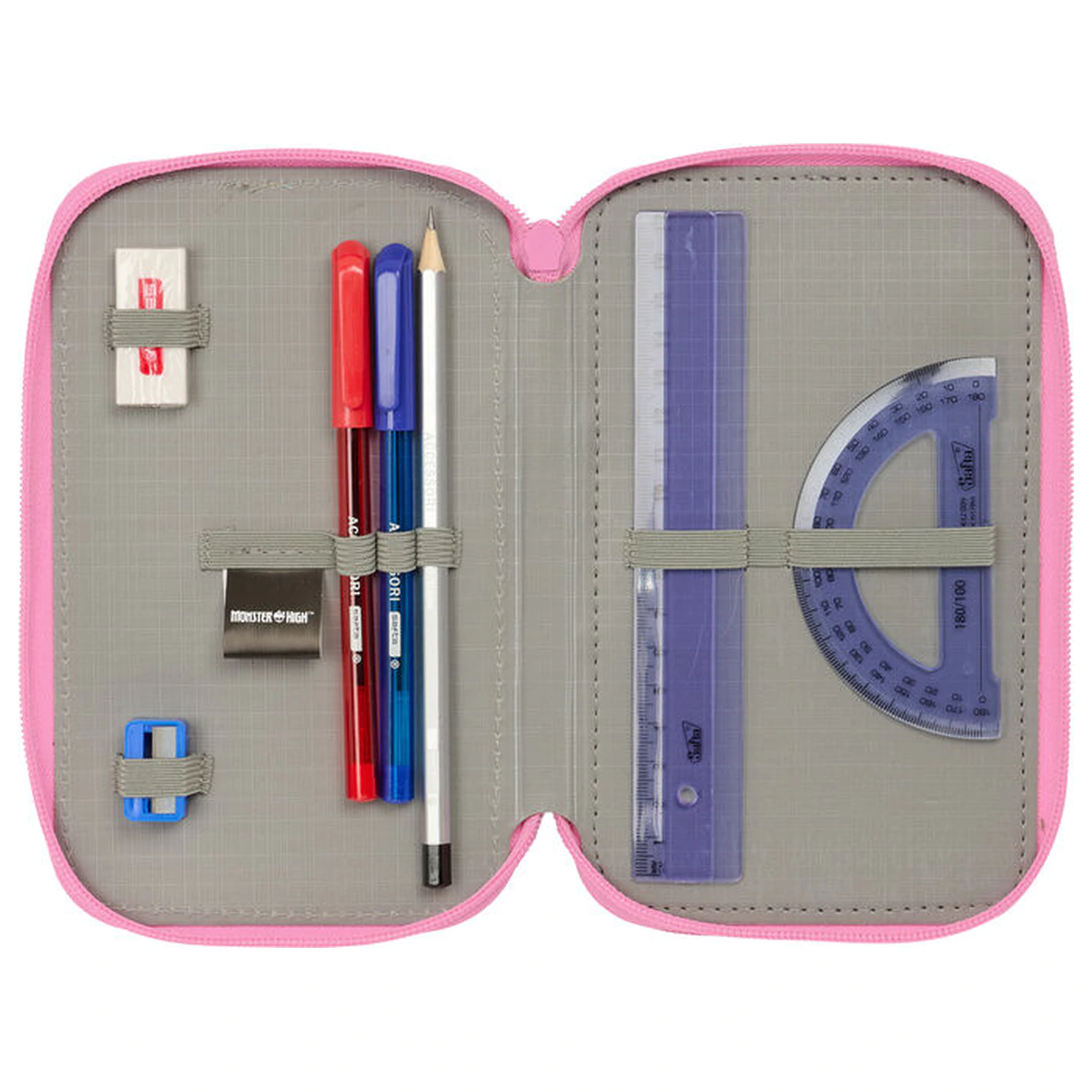 Monster High trojni etui za svinčnike 37 kosov fotografija izdelka