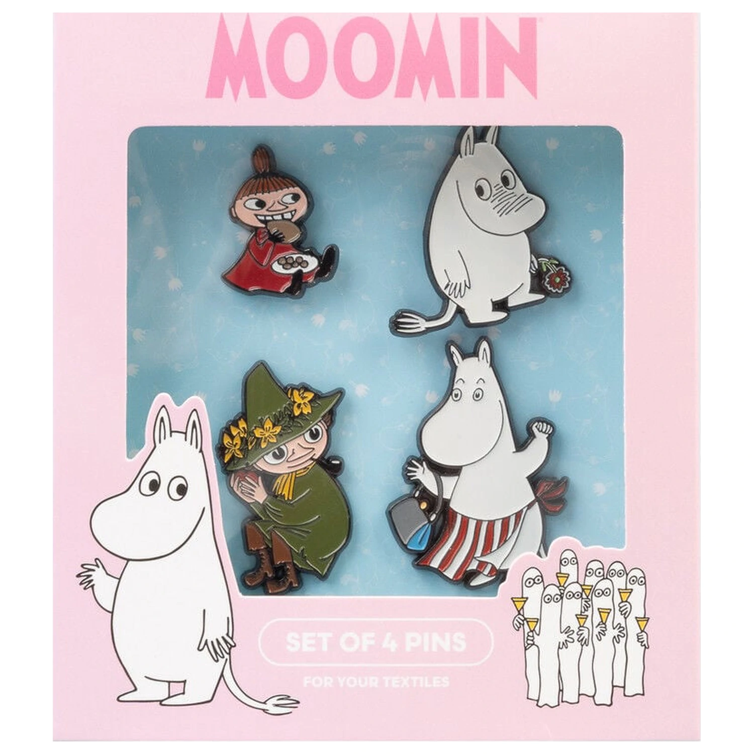 Moomin set 4 značk fotografija izdelka