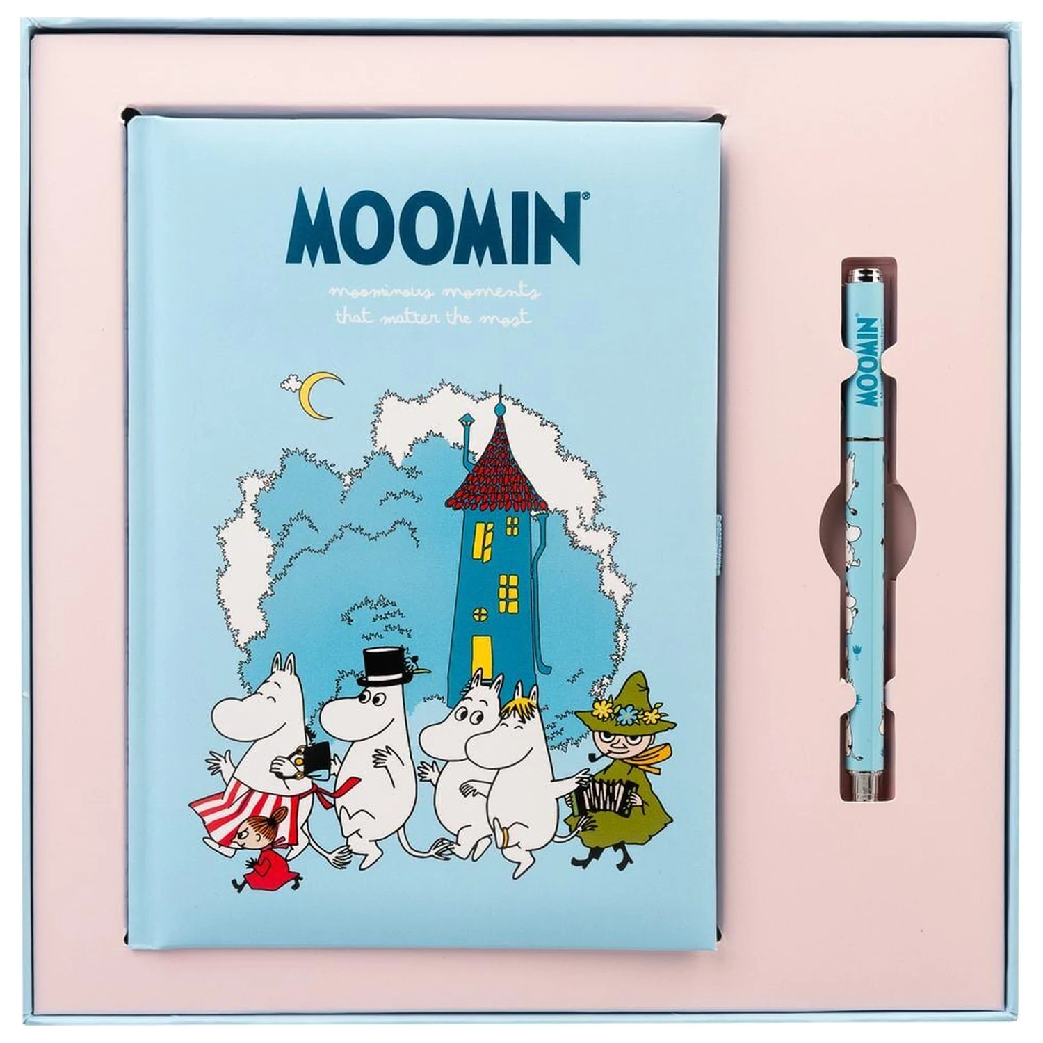 Moomin A5 zvezek in set pisal fotografija izdelka