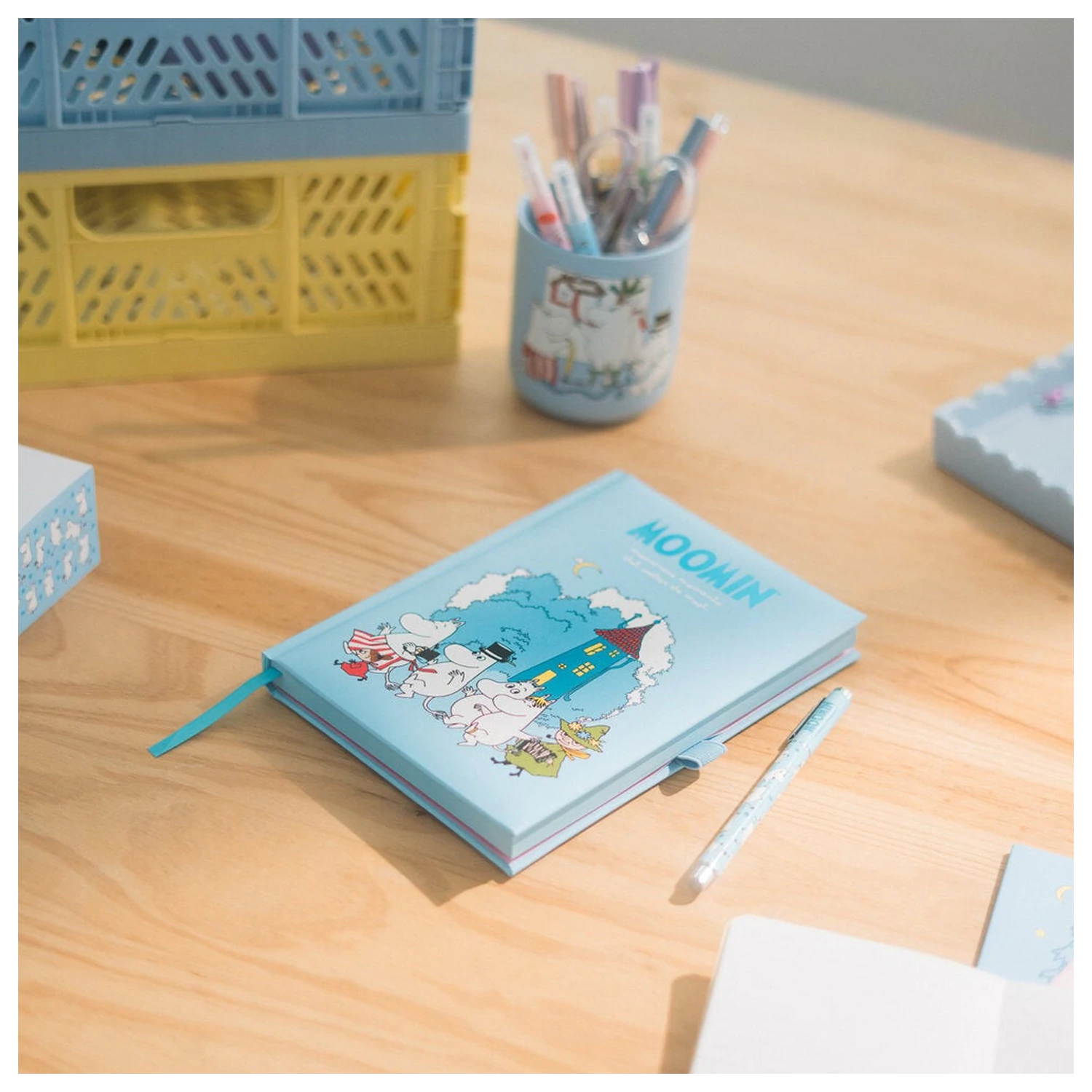 Moomin A5 zvezek in set pisal fotografija izdelka