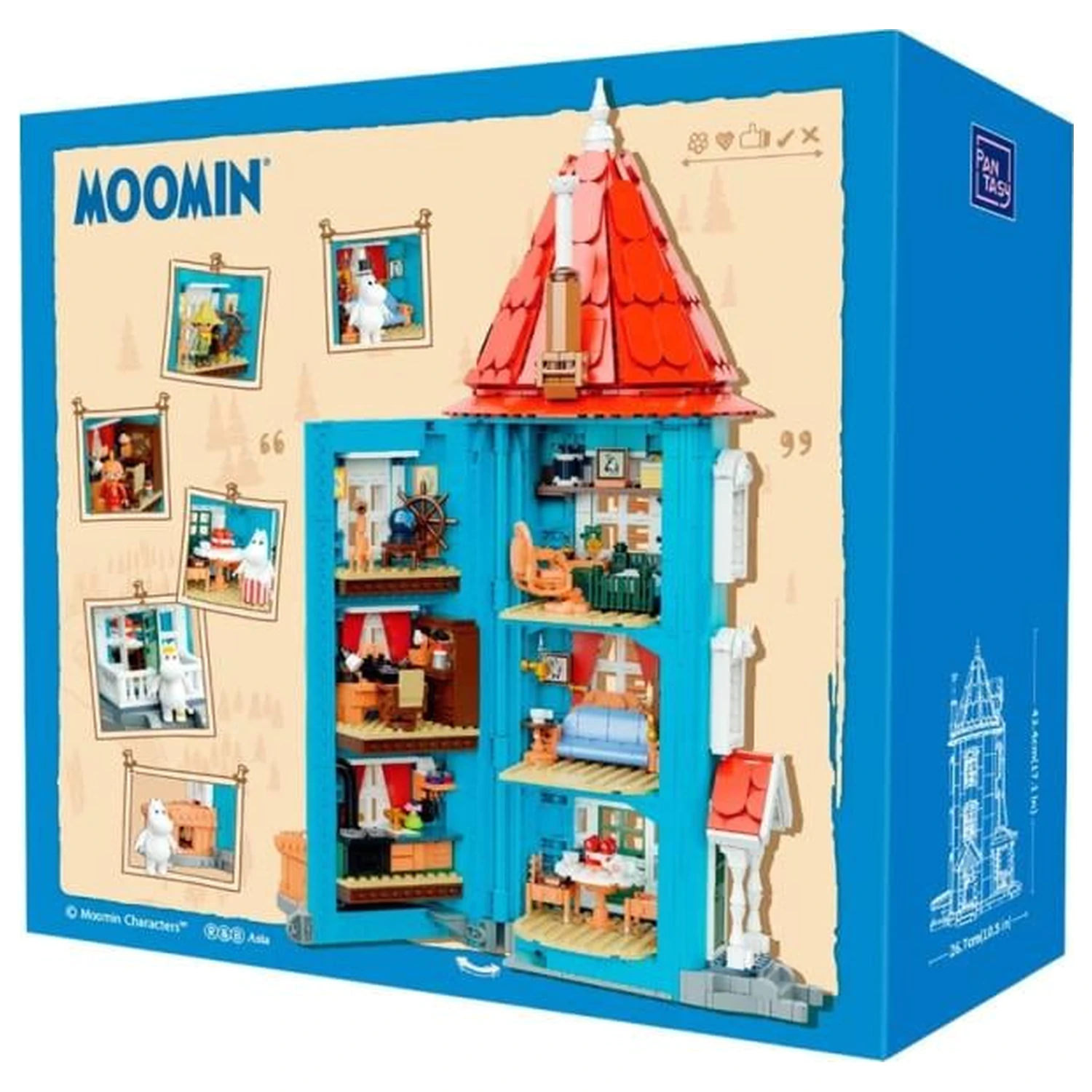 MOOMIN Moomin House gradbene kocke 1757 kosov fotografija izdelka