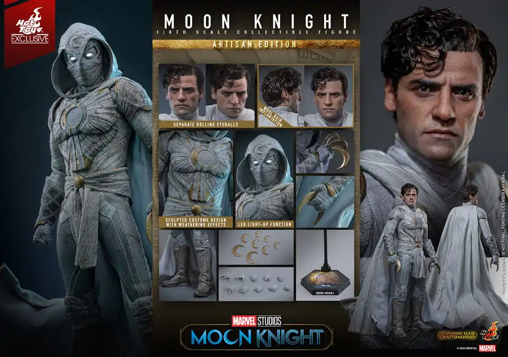Moon Knight akcijska figura 1/6 Moon Knight Artisan Edition 29 cm fotografija izdelka