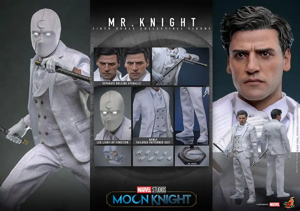 Akcijska figura Moon Knight 1/6 Mr. Knight 29 cm fotografija izdelka