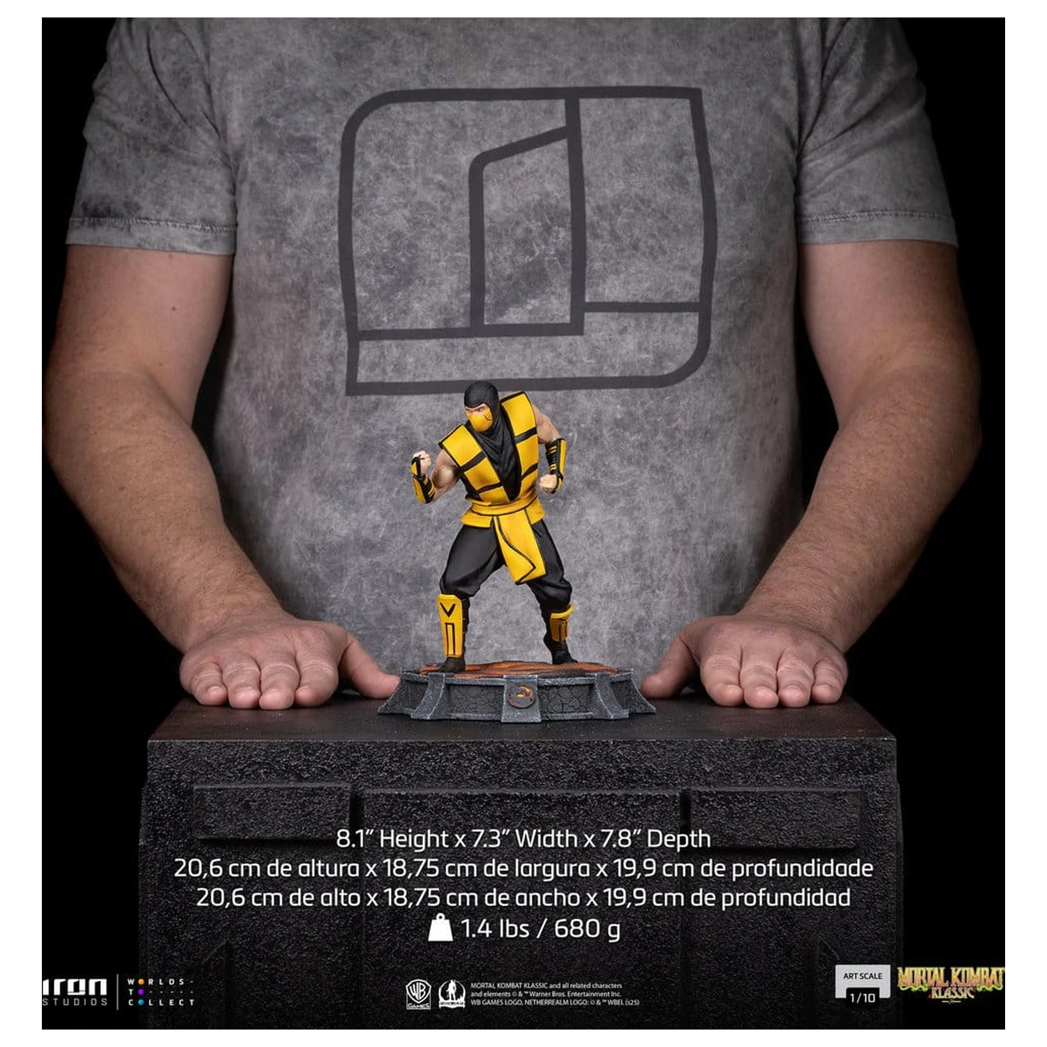 Mortal Kombat Art Scale kip 1/10 Scorpion (Variant) 21 cm fotografija izdelka