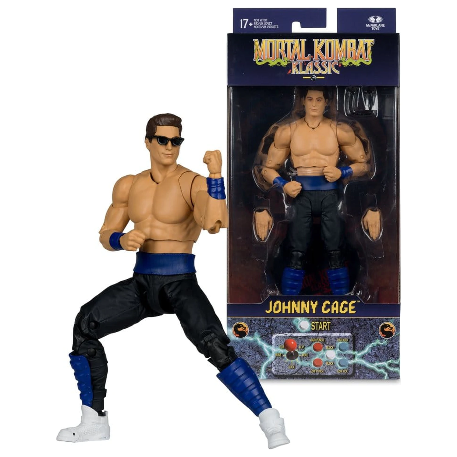 Mortal Kombat Klassics akcijska figura Johnny Cage 19 cm fotografija izdelka