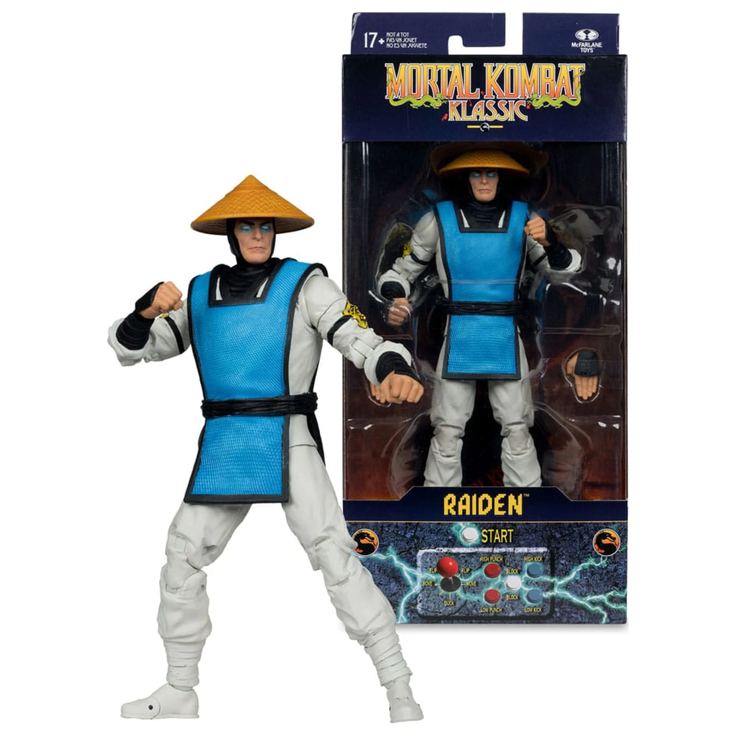 Mortal Kombat Klassiks akcijska figura Raiden 18 cm fotografija izdelka