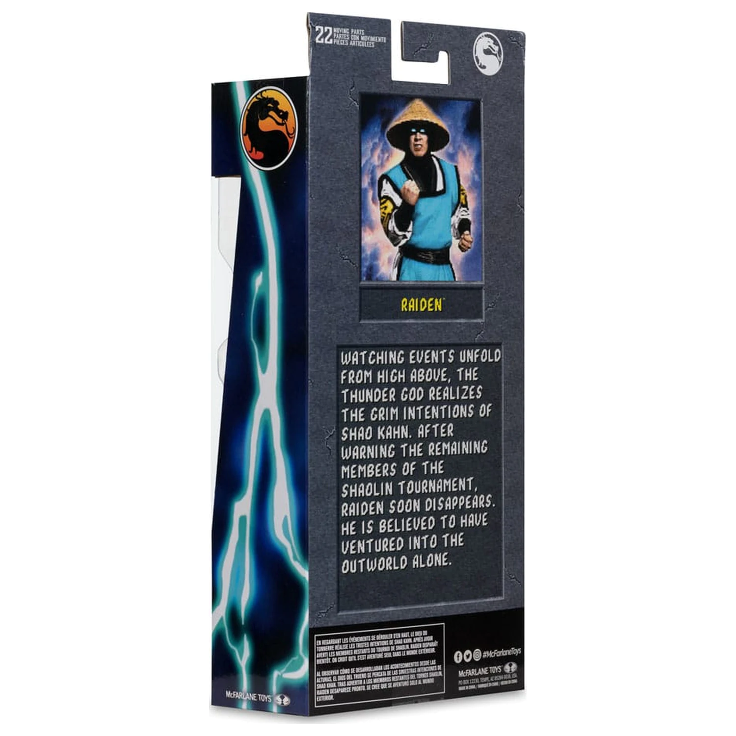 Mortal Kombat Klassiks akcijska figura Raiden 18 cm fotografija izdelka