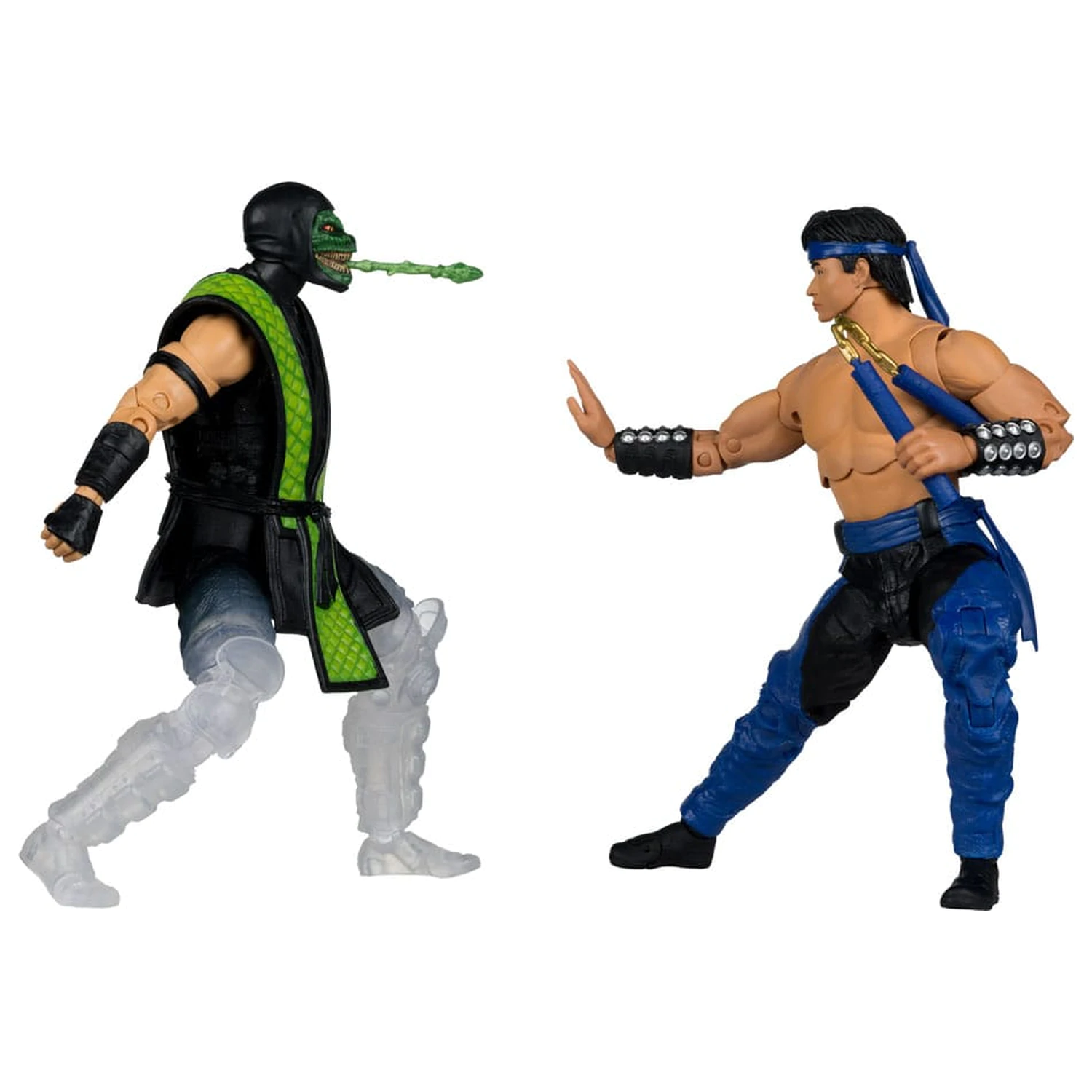 Mortal Kombat akcijska figura 2-paket Liu Kang proti Reptile (Klassics) 18 cm fotografija izdelka