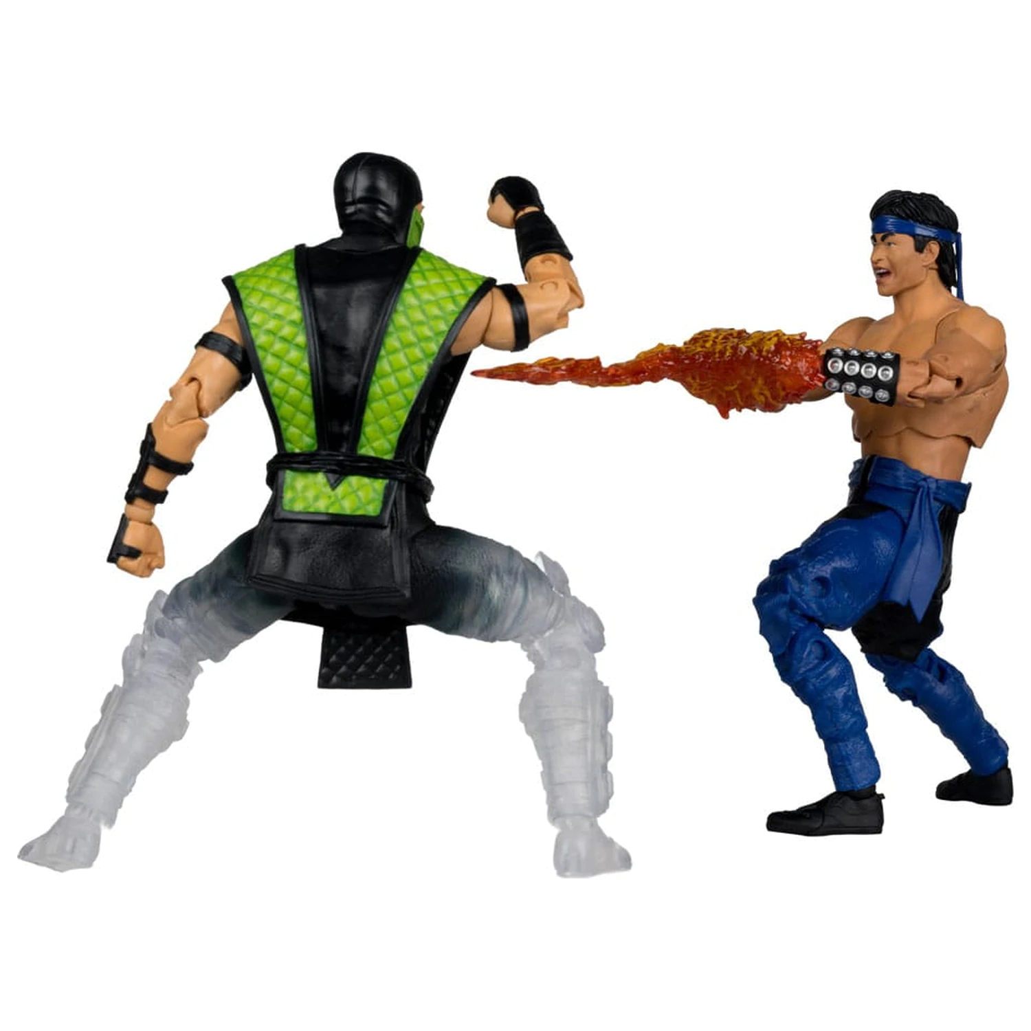 Mortal Kombat akcijska figura 2-paket Liu Kang proti Reptile (Klassics) 18 cm fotografija izdelka