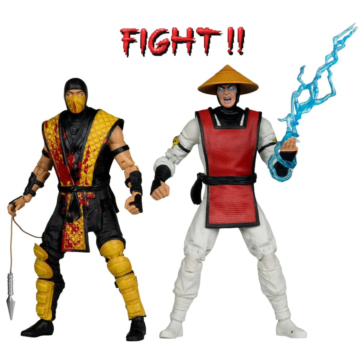Mortal Kombat akcijska figura 2-paket Scorpion vs. Raiden (Klassics) 18 cm fotografija izdelka