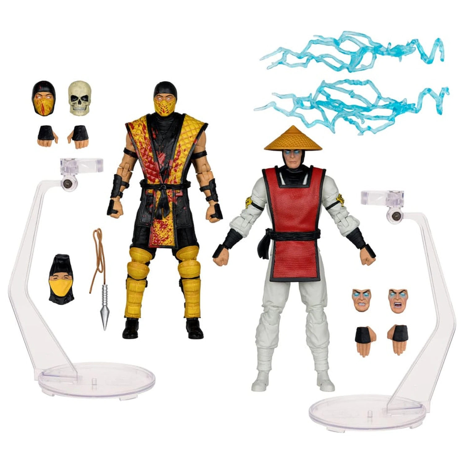 Mortal Kombat akcijska figura 2-paket Scorpion vs. Raiden (Klassics) 18 cm fotografija izdelka